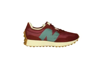 Sneaker Nobuck/nylon Burdeos Logo n Lateral Piso Blanco